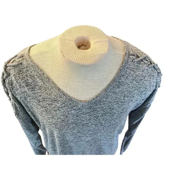 workshop womens shirt size large laced shoulder detail - Picture 3 of 5